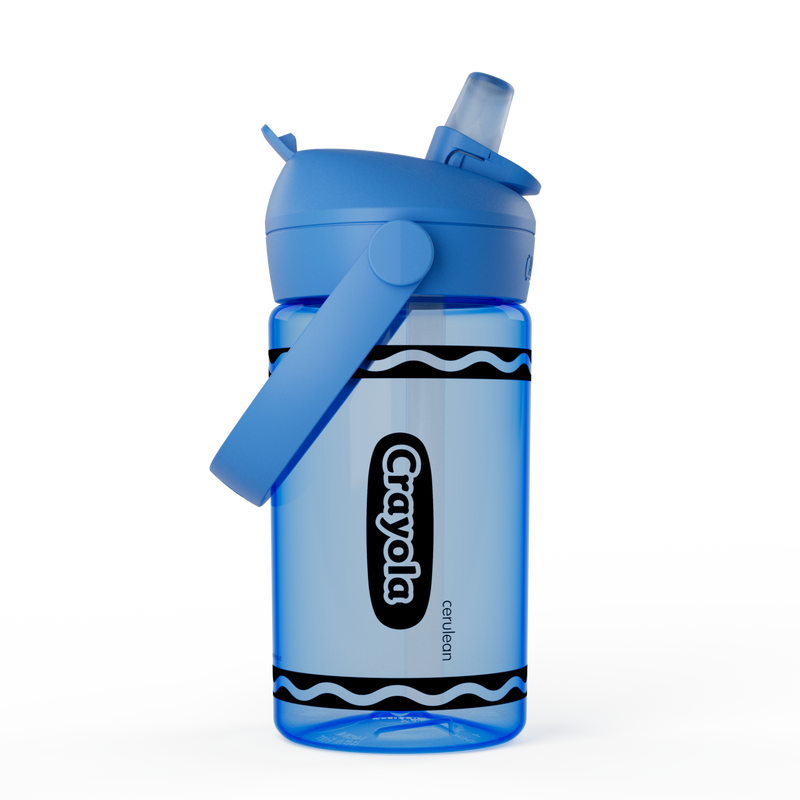 Crayola 14oz Flip Straw Bottle A3